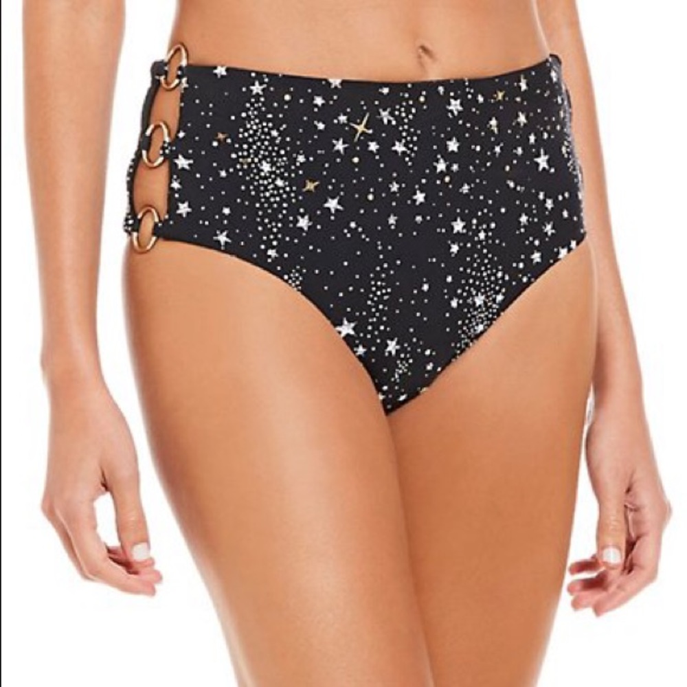 Gianni Bini Star ring bikini bottom high waist